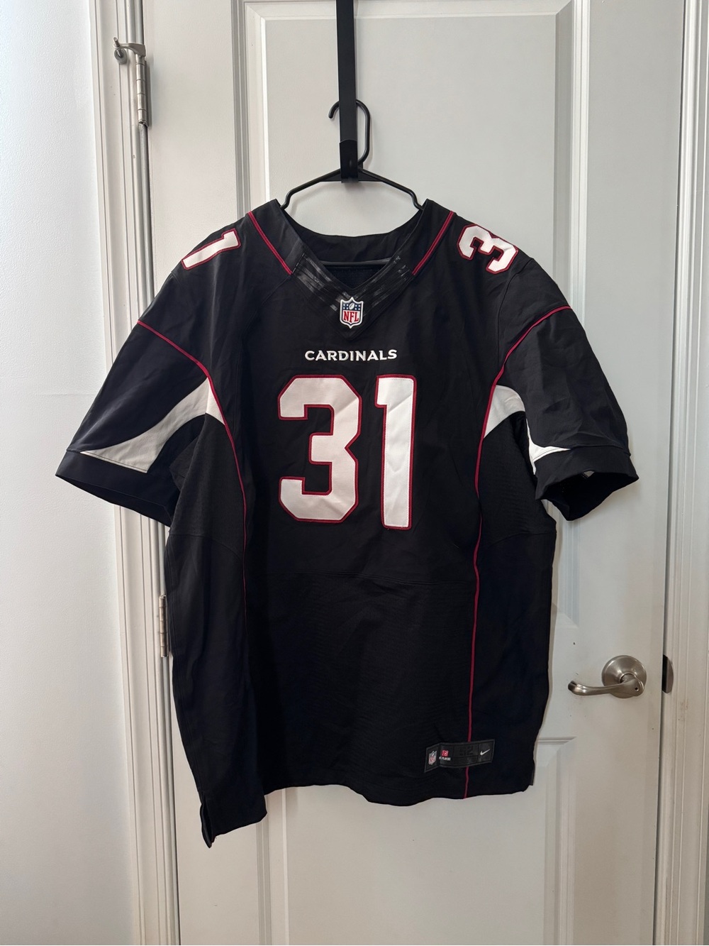 Nike Arizona Cardinals #31 Black and White Football Jersey D Johnson